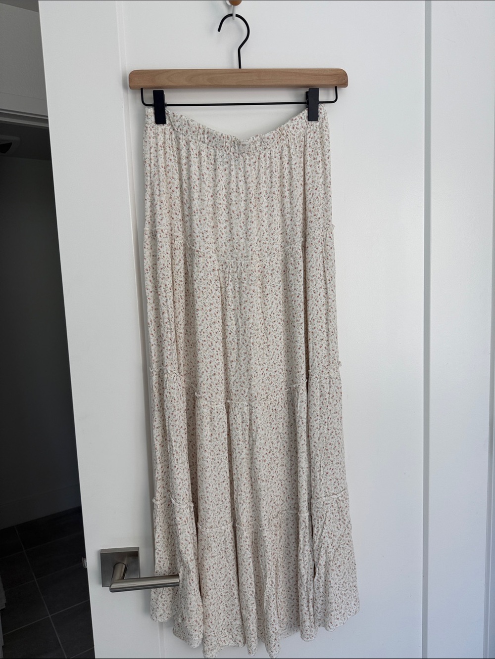 Brandy Melville Floral Tiered Maxi Skirt